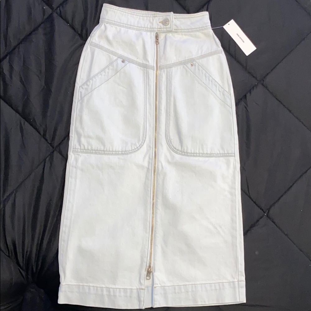 Denim Midi Skirt Urban Outfitters UO BDG